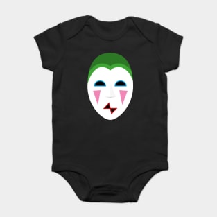 Dr Who Black Orchid harlequin mask Baby Bodysuit